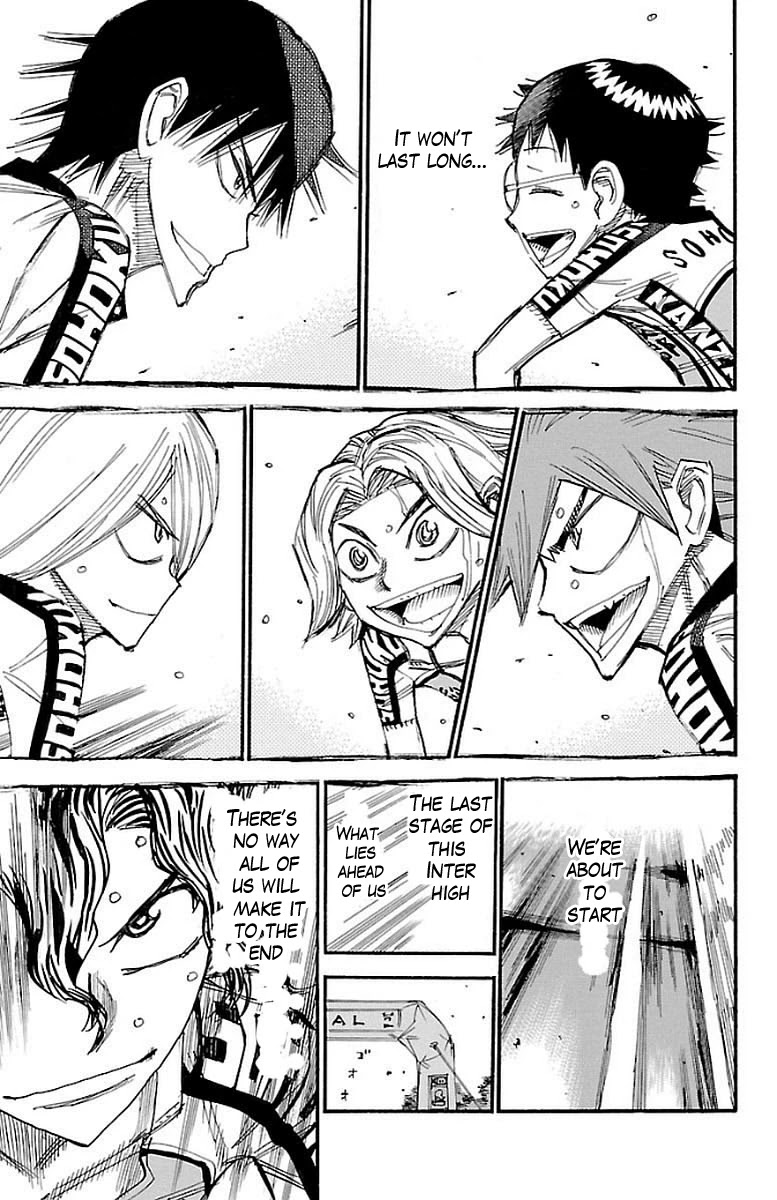 Yowamushi Pedal Chapter 449 page 19 - Chapter 449: The strength of six people