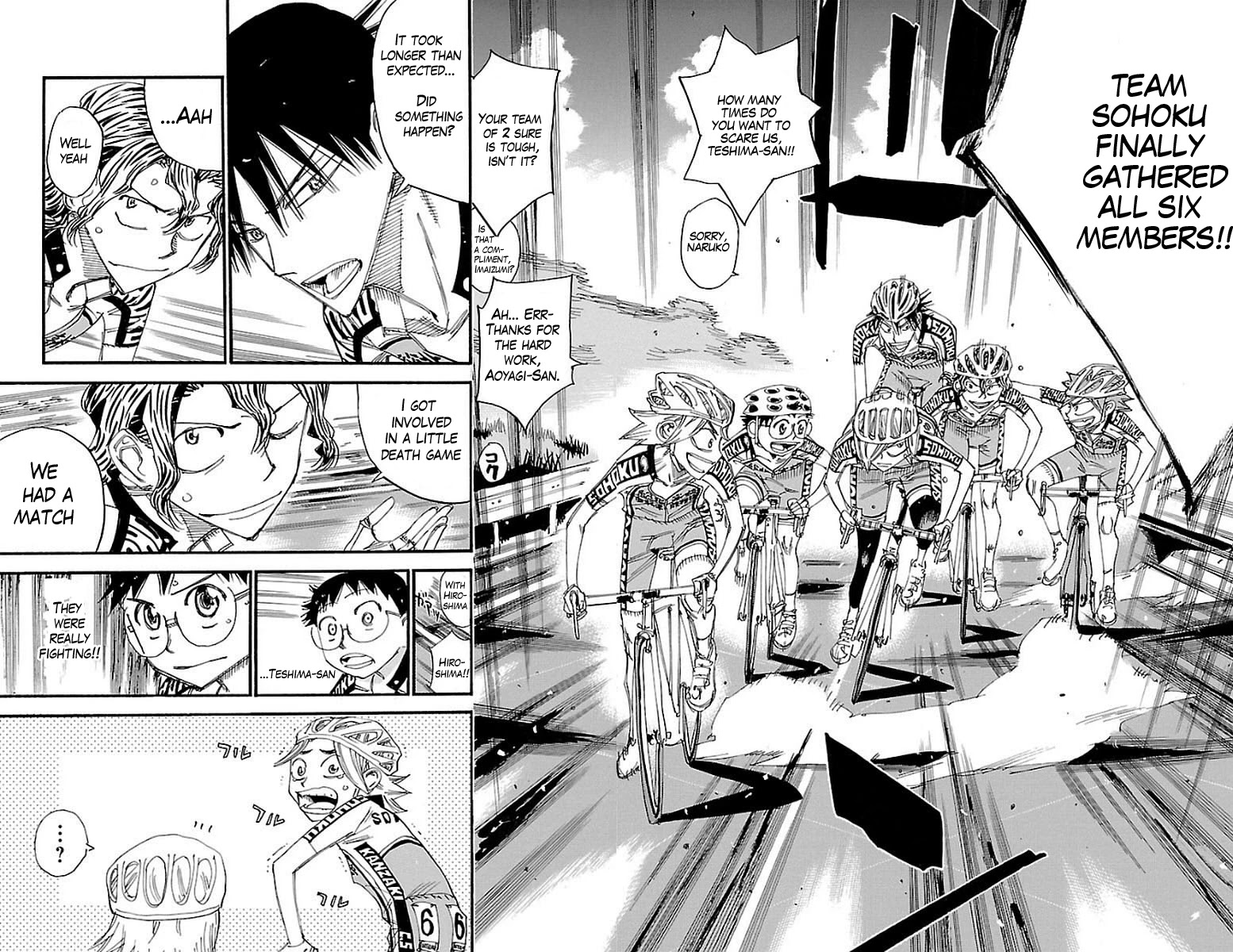 Yowamushi Pedal Chapter 449 page 4 - Chapter 449: The strength of six people