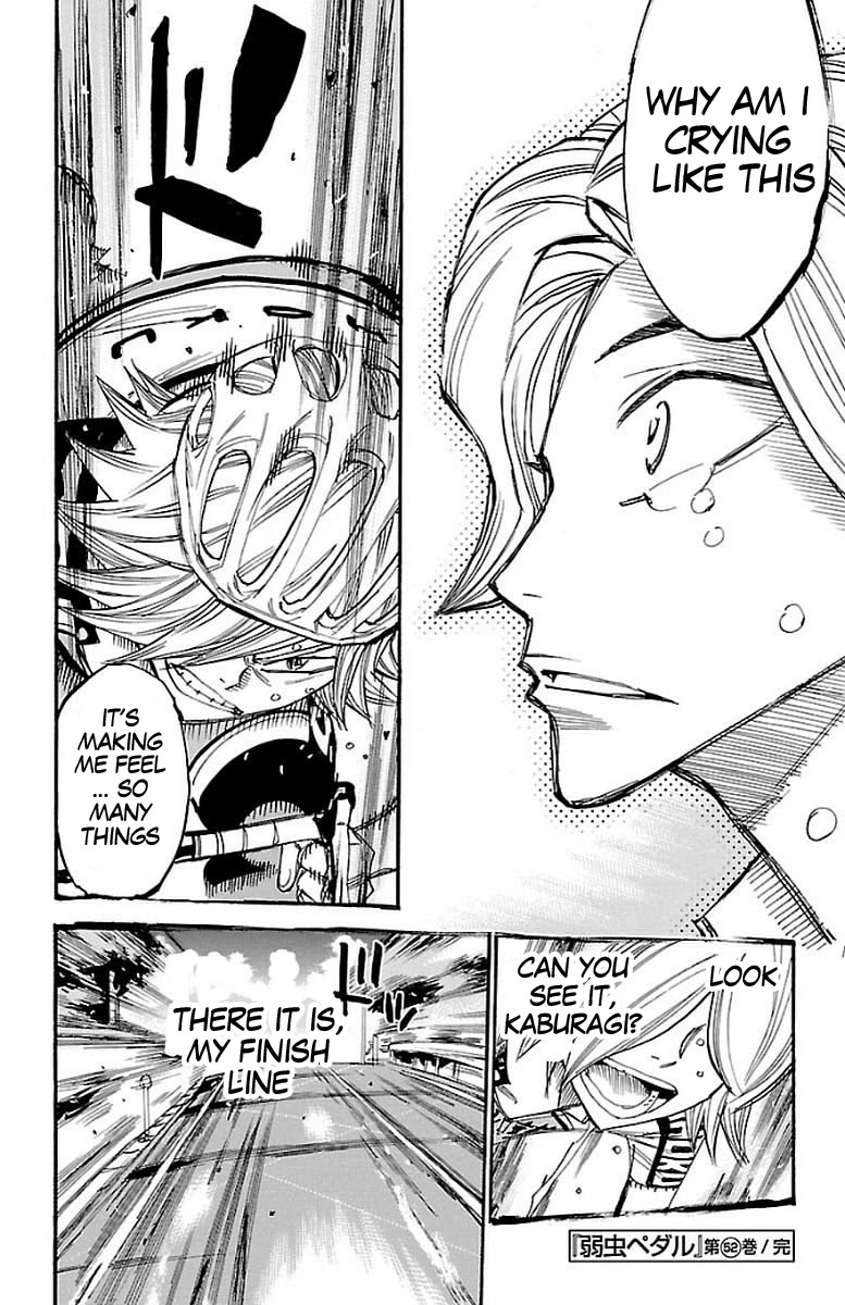 Yowamushi Pedal Chapter 450 page 16 - Chapter 450: Catch up!!