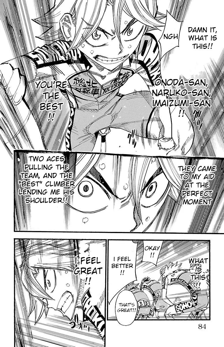 Yowamushi Pedal Chapter 454 page 14 - Chapter 454: A Team That Supports Each Other