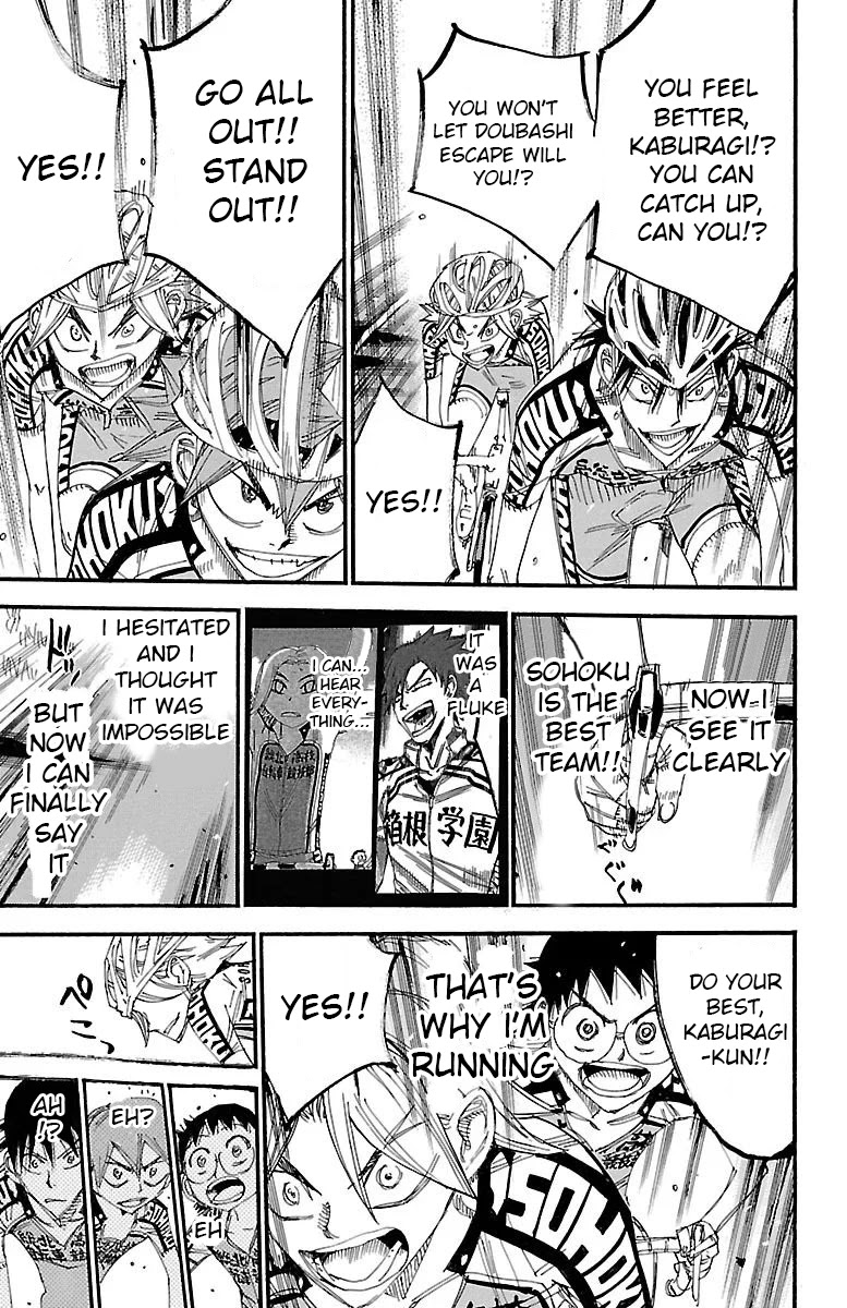 Yowamushi Pedal Chapter 454 page 15 - Chapter 454: A Team That Supports Each Other