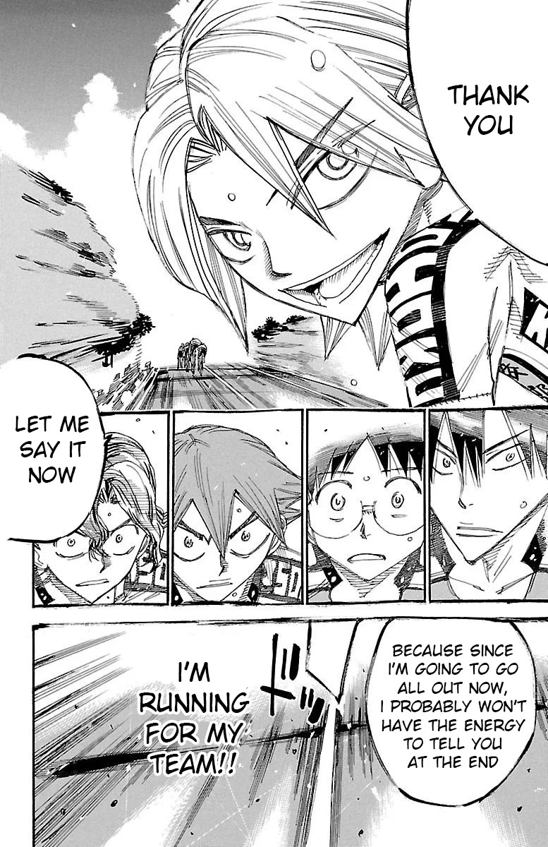 Yowamushi Pedal Chapter 454 page 16 - Chapter 454: A Team That Supports Each Other
