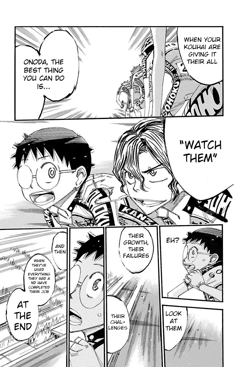 Yowamushi Pedal Chapter 455 page 14 - Chapter 455: The Senpai's Role
