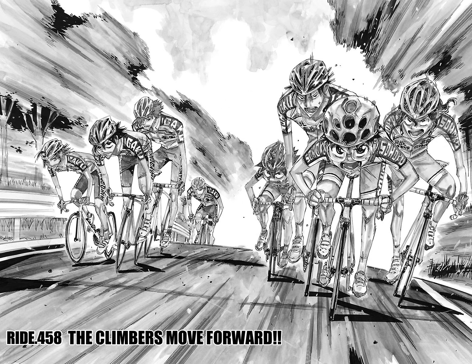 Yowamushi Pedal Chapter 458 page 2 - Chapter 458: The Climbers Move Forward!!