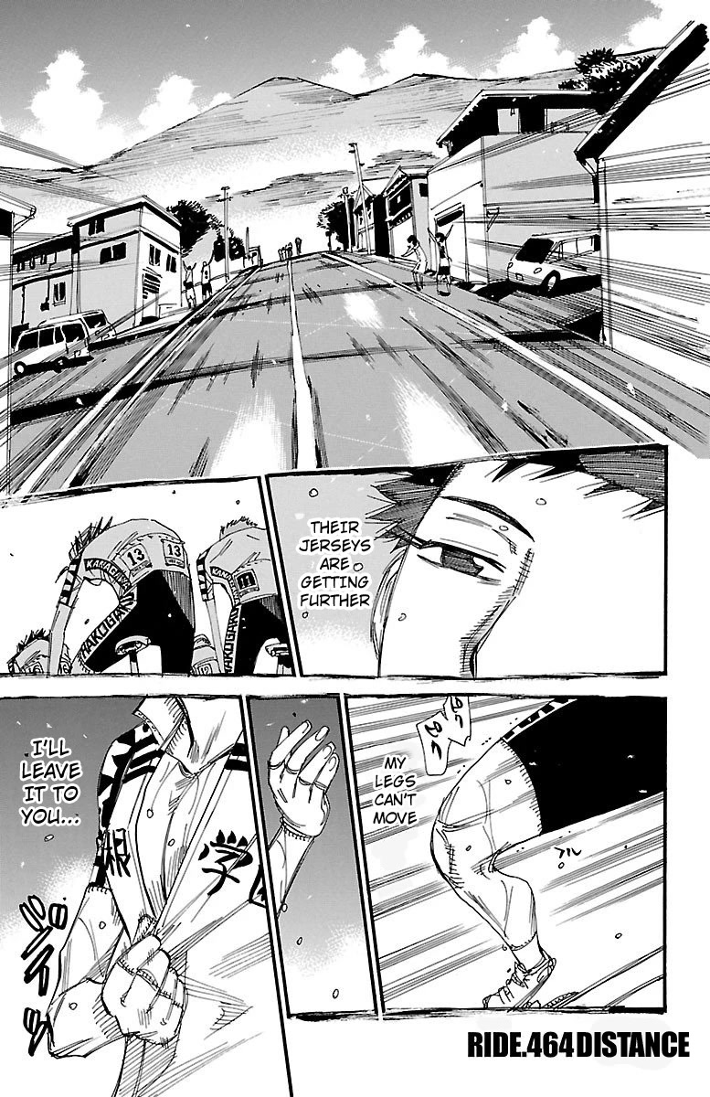 Yowamushi Pedal Chapter 464 page 1 - Chapter 464: Distance