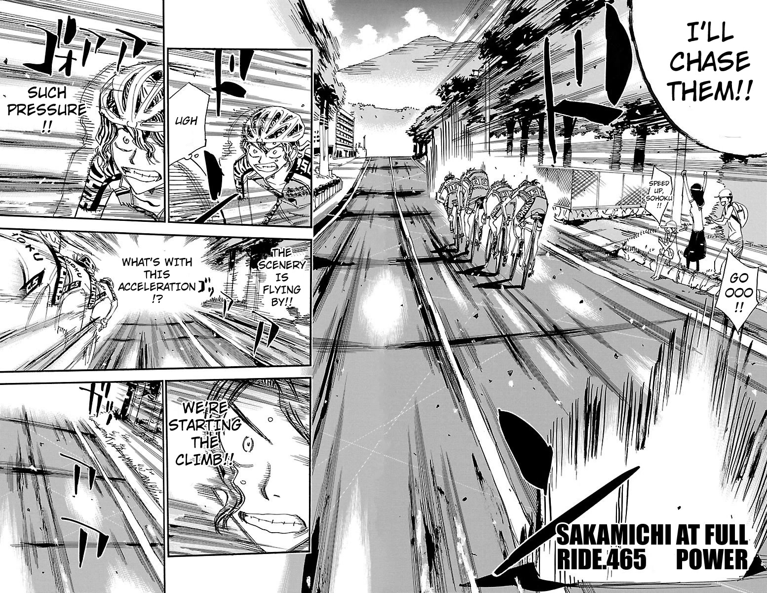 Yowamushi Pedal Chapter 465 page 2 - Chapter 465: Sakamichi At Full Power