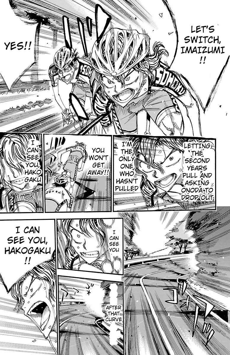 Yowamushi Pedal Chapter 466 page 14 - Chapter 466: Teshima's Orders