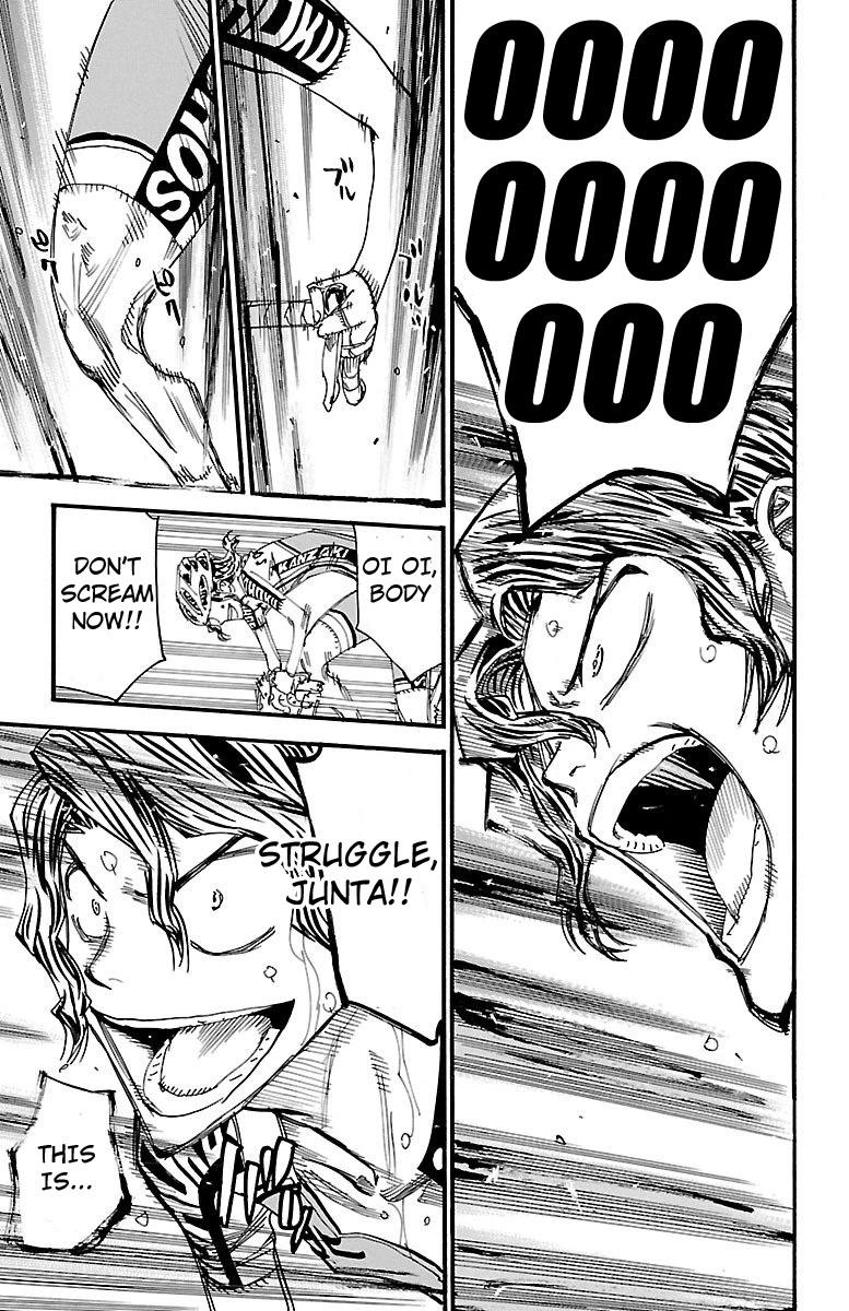 Yowamushi Pedal Chapter 467 page 14 - Chapter 467: Sohoku's Flag