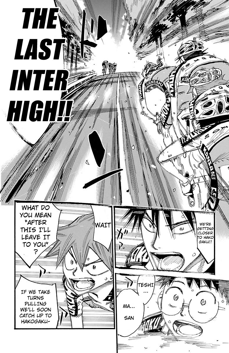 Yowamushi Pedal Chapter 467 page 15 - Chapter 467: Sohoku's Flag