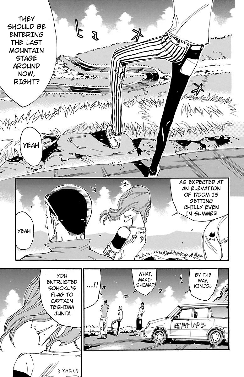 Yowamushi Pedal Chapter 467 page 5 - Chapter 467: Sohoku's Flag