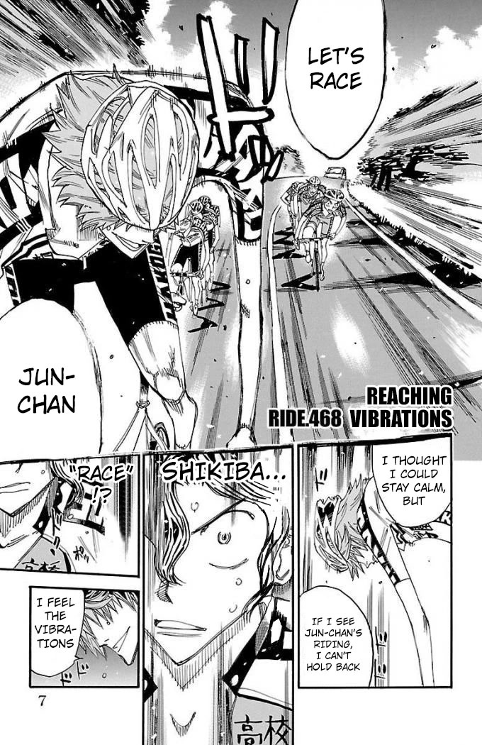 Yowamushi Pedal Chapter 468 page 2 - Chapter 468: Reaching Vibrations