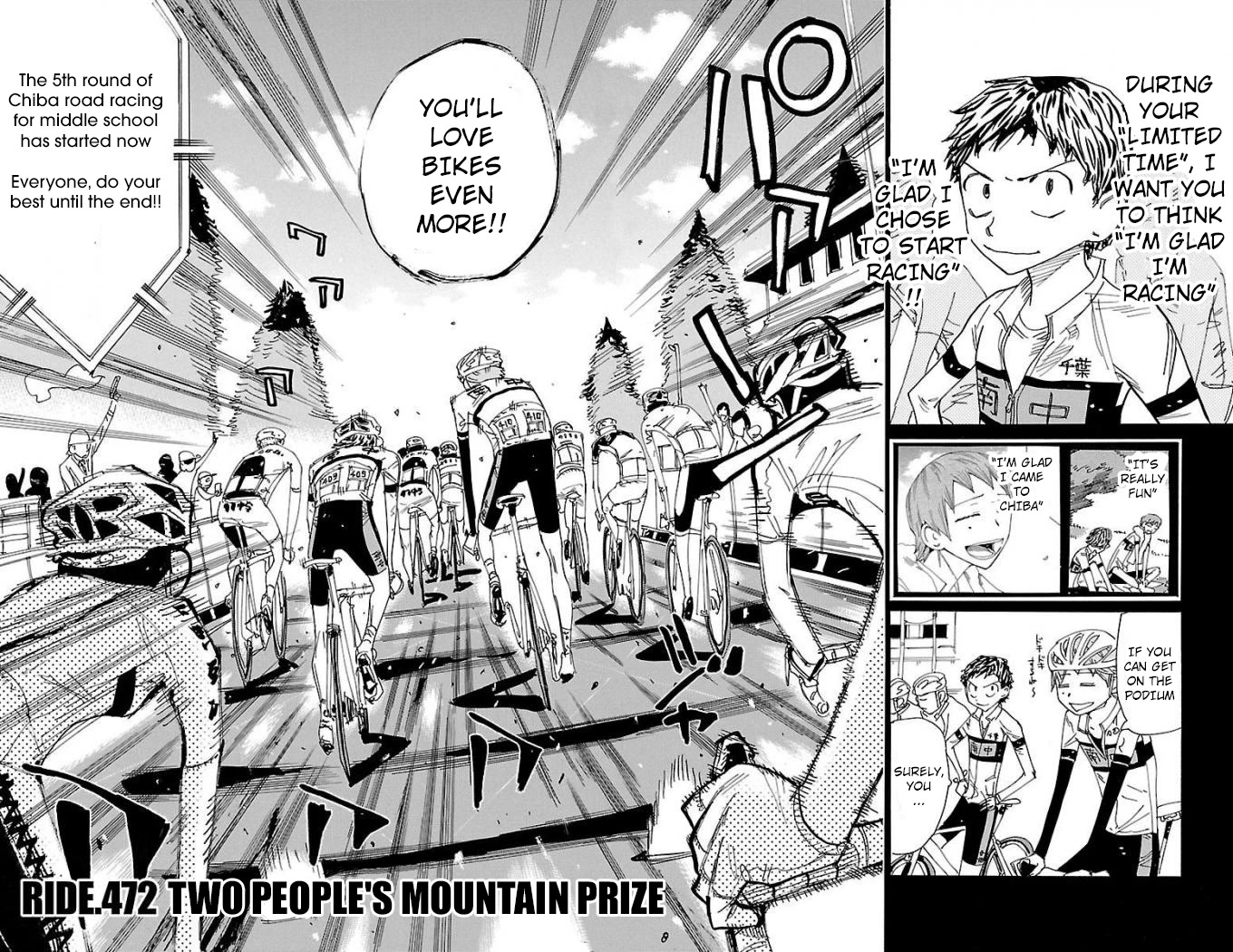 Yowamushi Pedal Chapter 472 page 2 - Chapter 472: Two People's Mountain Prize