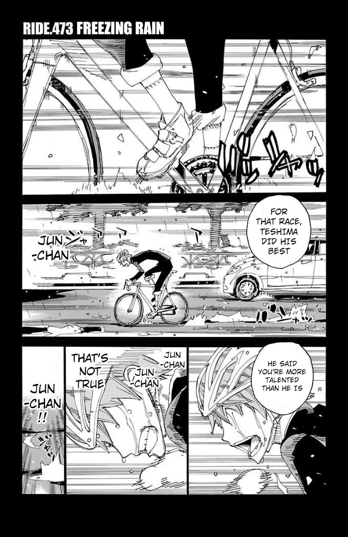 Yowamushi Pedal Chapter 473 page 1 - Chapter 473: Freezing Rain