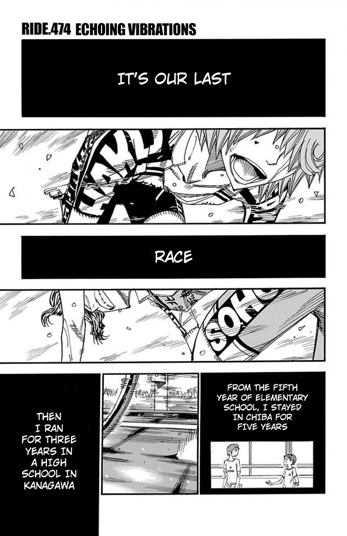 Yowamushi Pedal Chapter 474 page 1 - Chapter 474: Echoing Vibrations