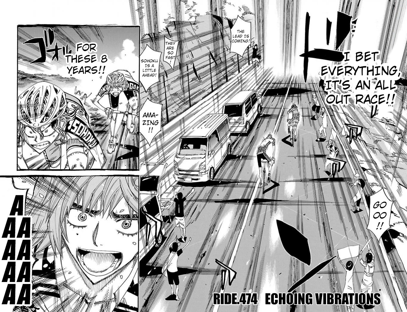 Yowamushi Pedal Chapter 474 page 2 - Chapter 474: Echoing Vibrations