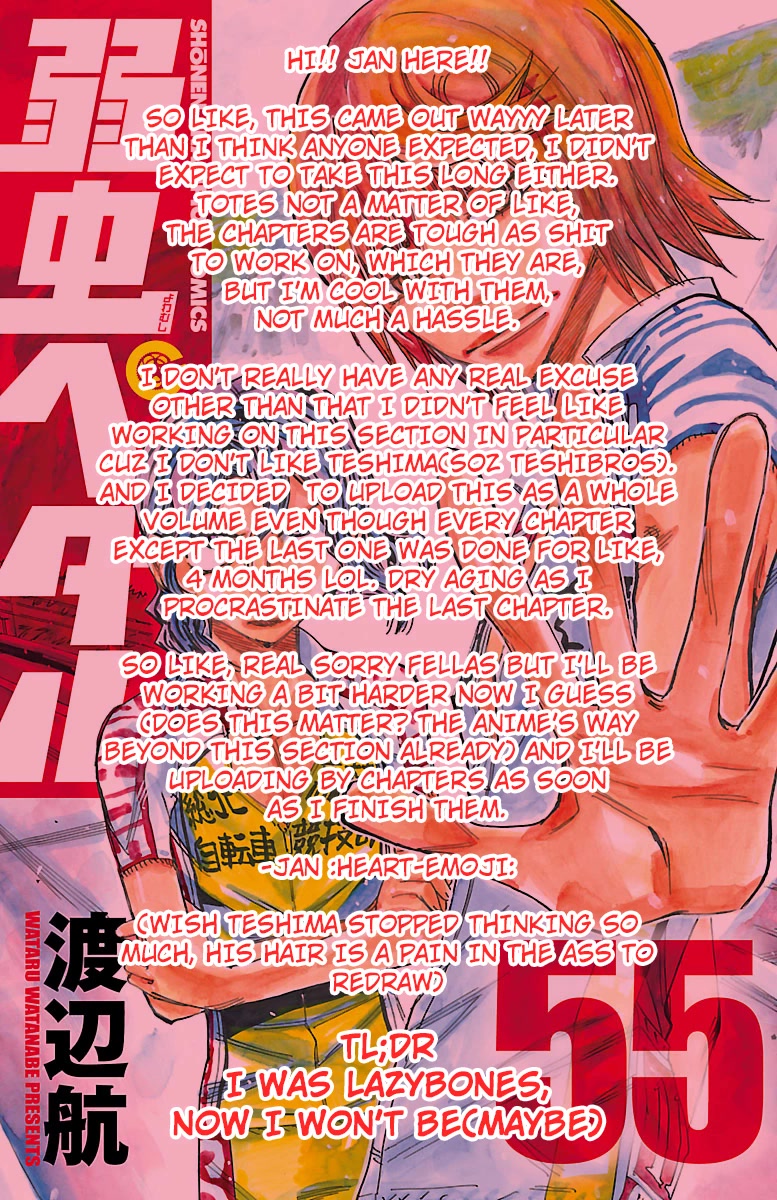 Yowamushi Pedal Chapter 476 page 19 - Chapter 476: Great Cheering