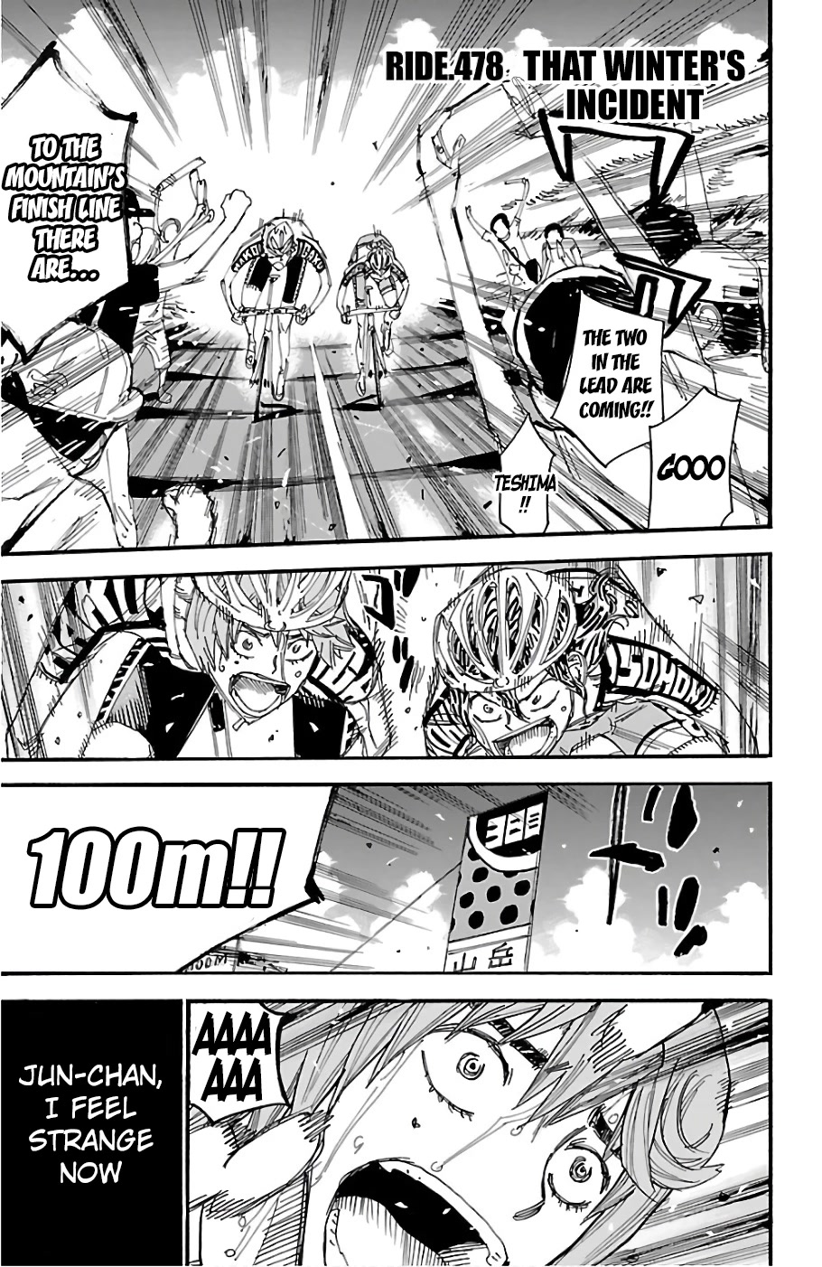 Yowamushi Pedal Chapter 478 page 1 - Chapter 478: That Winter's Incident