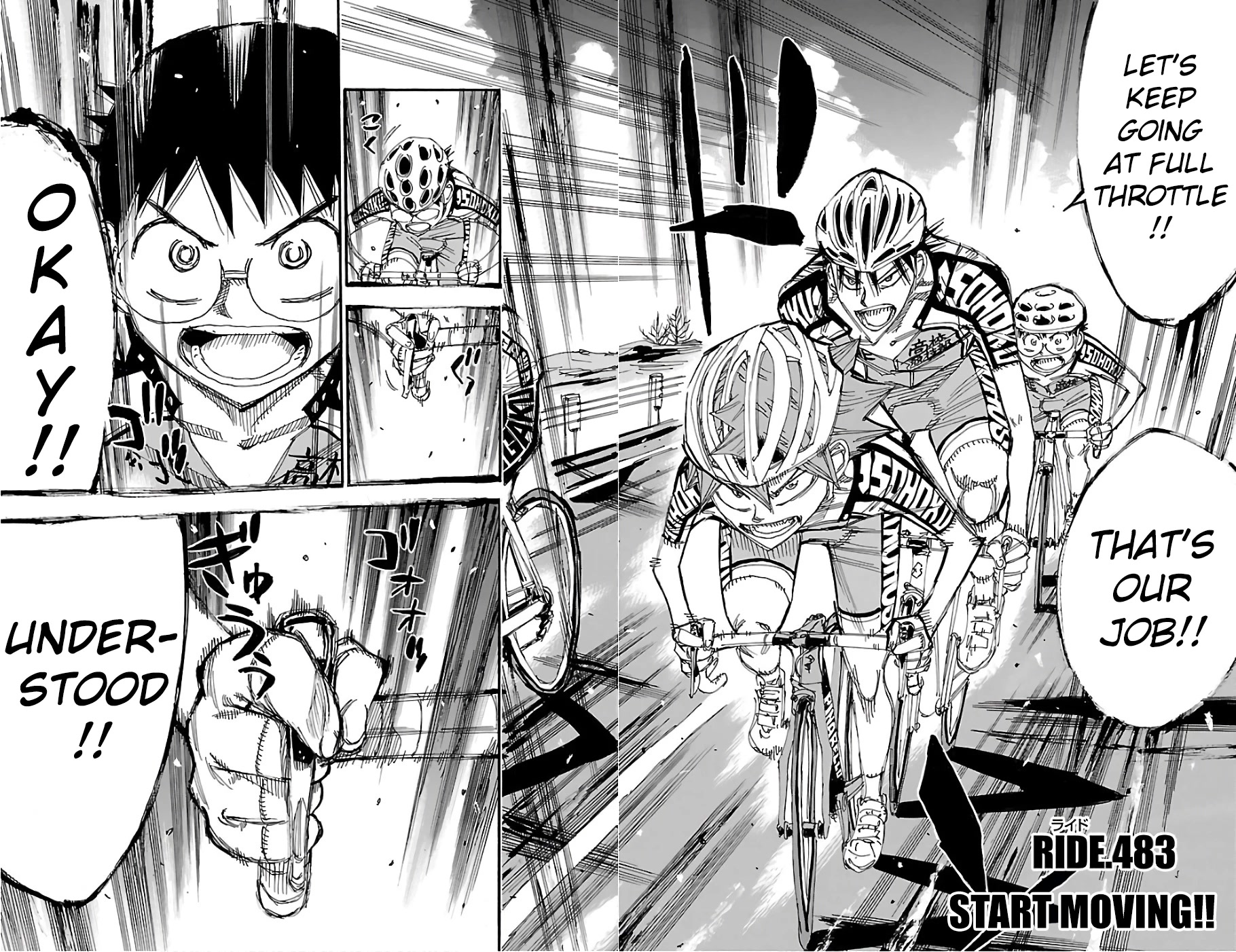 Yowamushi Pedal Chapter 483 page 4 - Chapter 483: Start Moving!!
