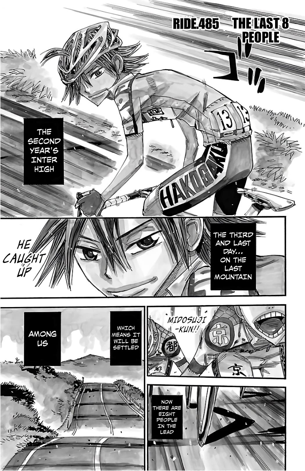 Yowamushi Pedal Chapter 485 page 2 - Chapter 485: The Last 8 People
