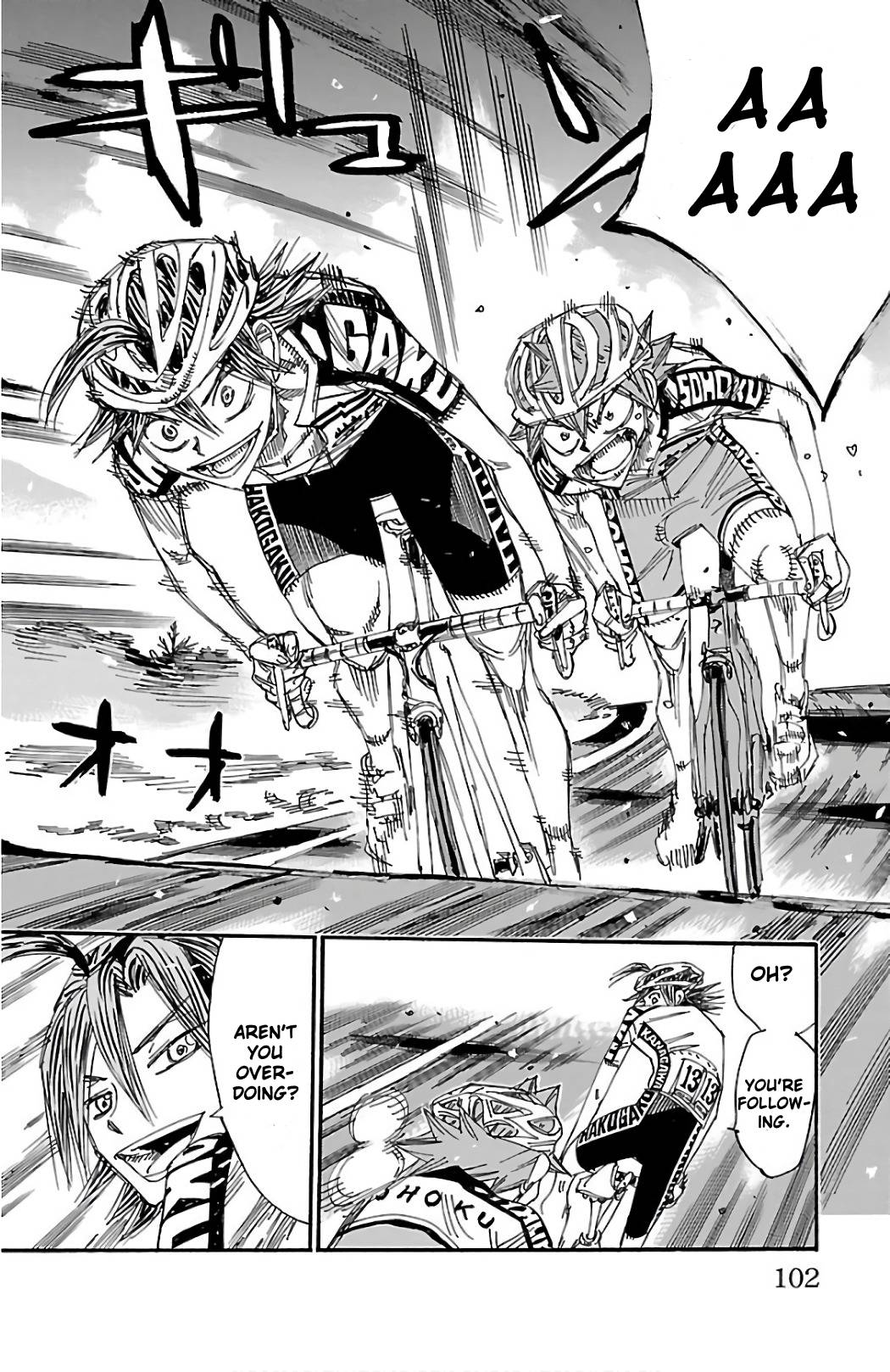 Yowamushi Pedal Chapter 489 page 12 - Chapter 489: Naruko VS Manami