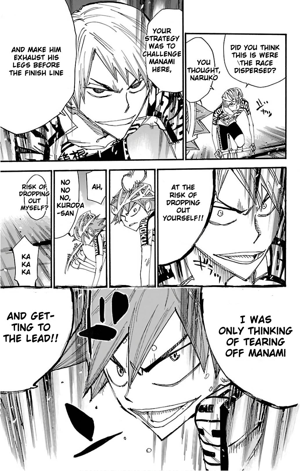 Yowamushi Pedal Chapter 489 page 17 - Chapter 489: Naruko VS Manami