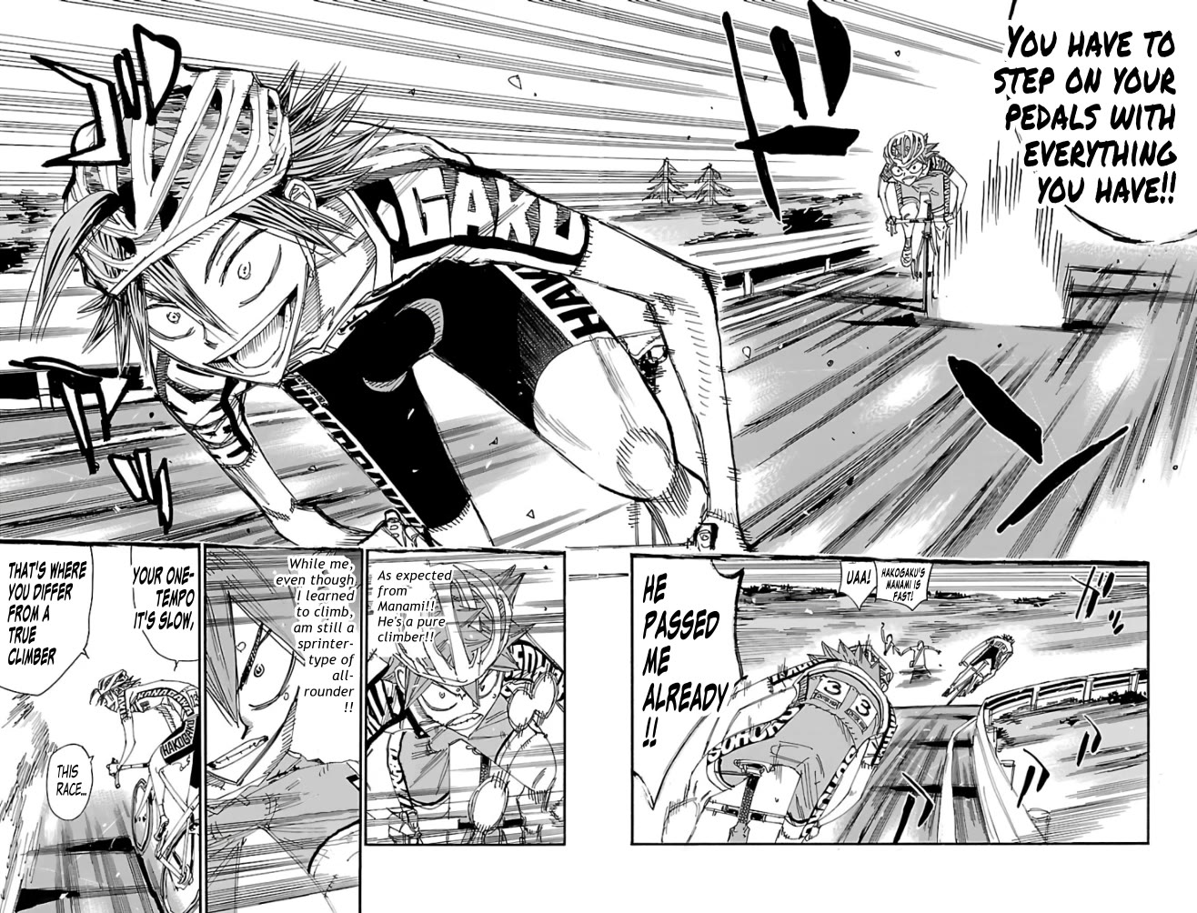 Yowamushi Pedal Chapter 490 page 4 - Chapter 490: Naruko! A dangerous battle