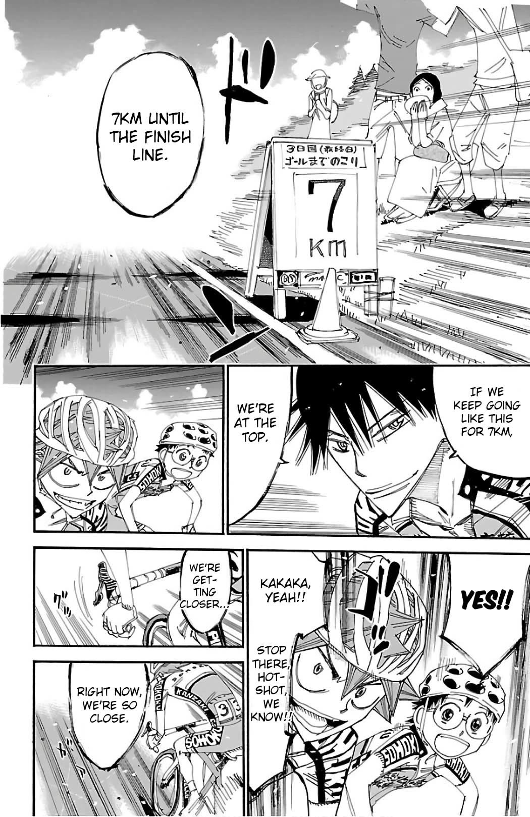 Yowamushi Pedal Chapter 492 page 10 - Chapter 492: The Three People in the Lead!!!