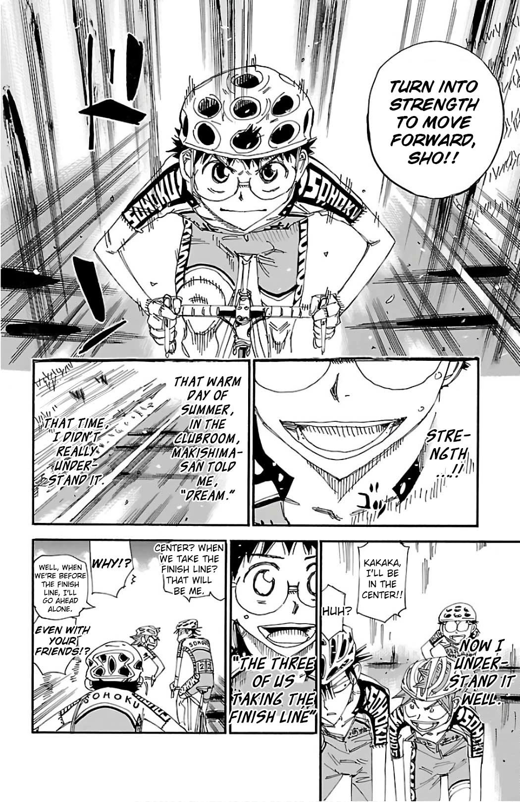 Yowamushi Pedal Chapter 492 page 14 - Chapter 492: The Three People in the Lead!!!