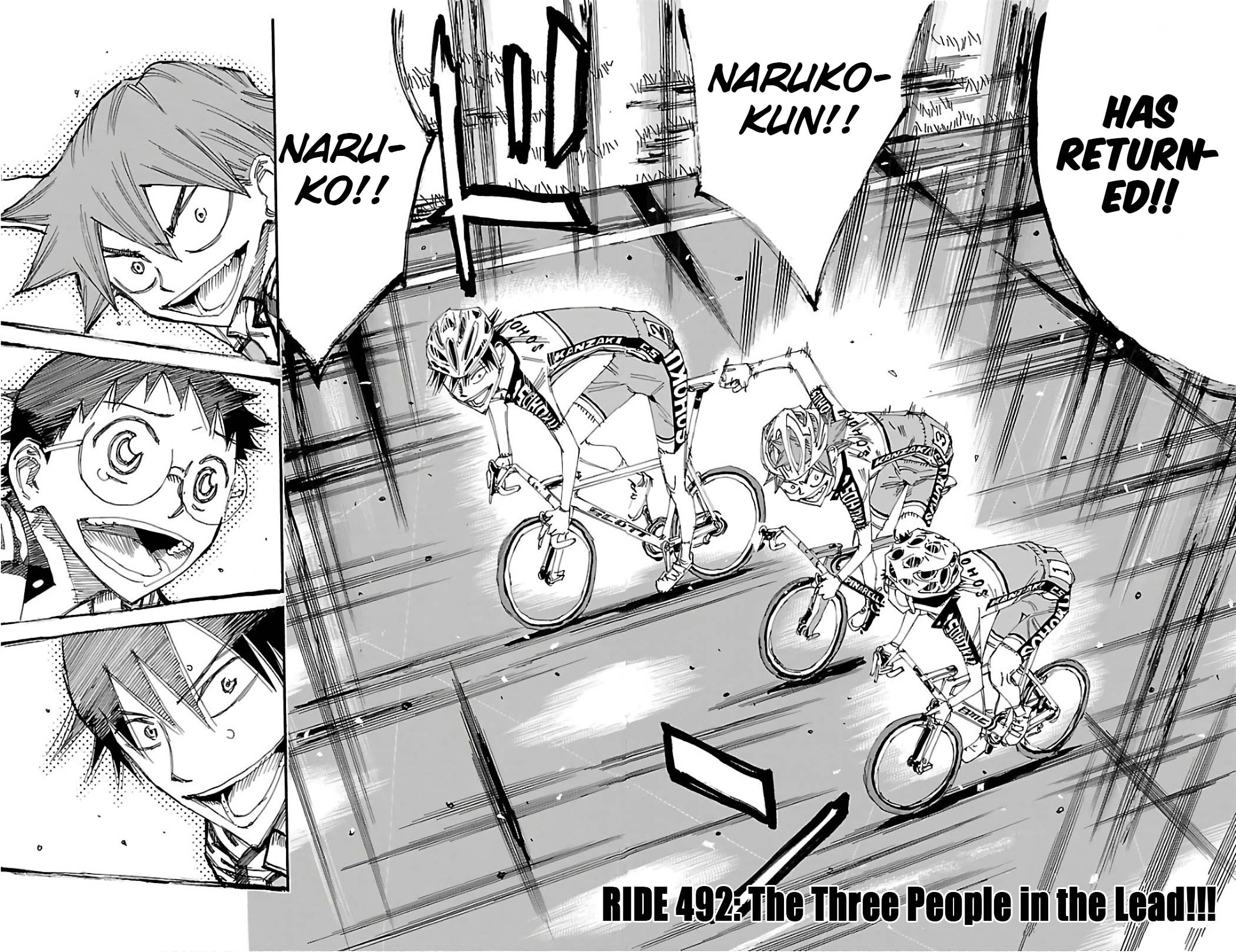 Yowamushi Pedal Chapter 492 page 4 - Chapter 492: The Three People in the Lead!!!