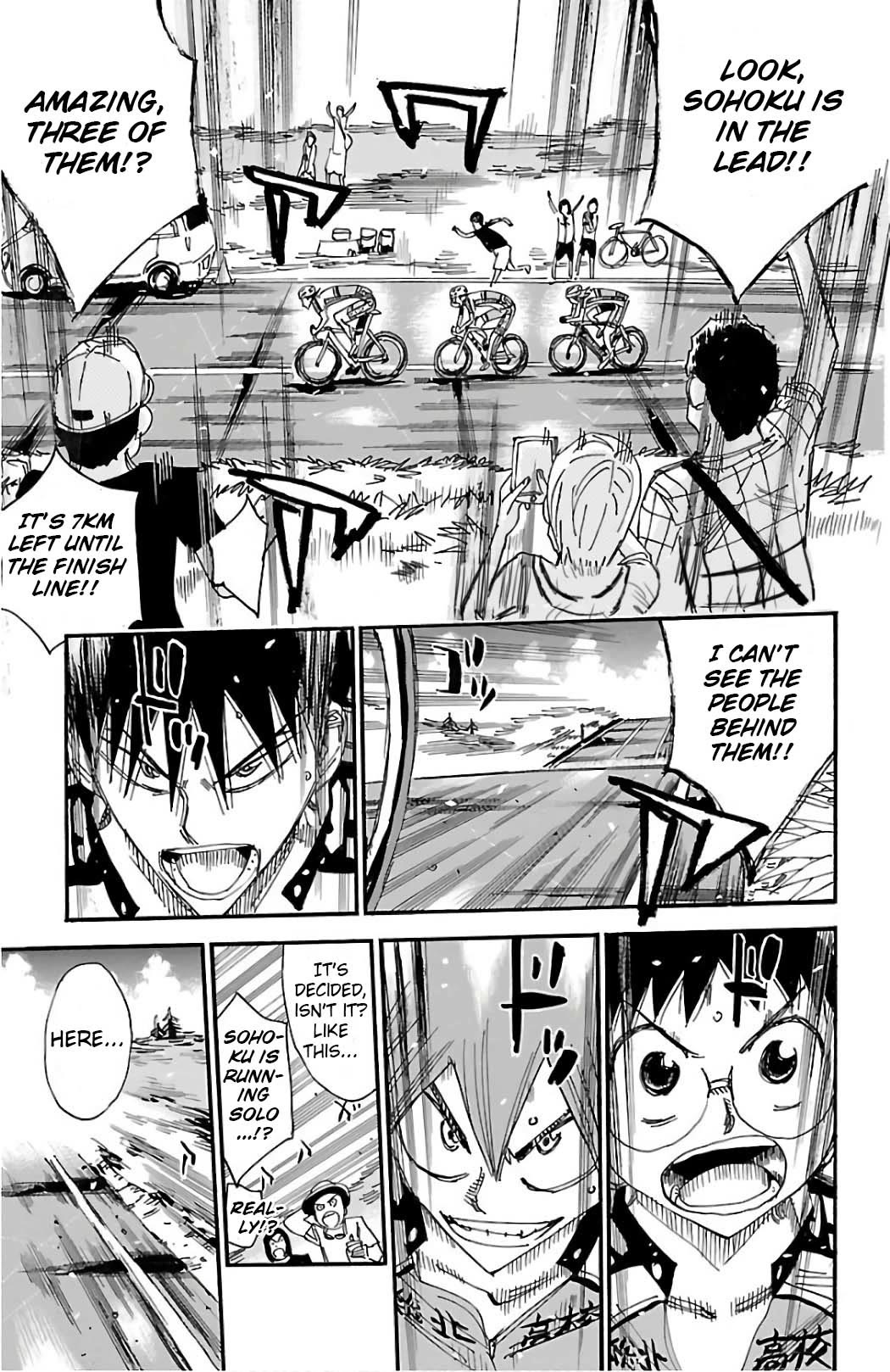 Yowamushi Pedal Chapter 493 page 1 - Chapter 493: The Last 7km's Chase