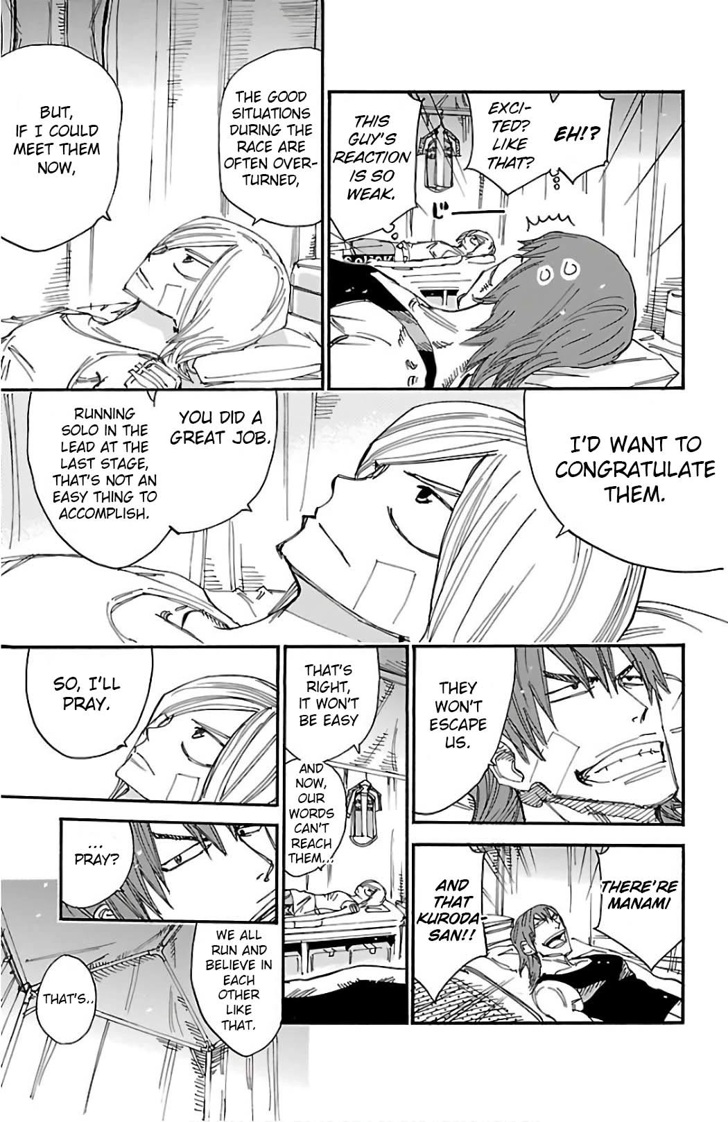 Yowamushi Pedal Chapter 493 page 14 - Chapter 493: The Last 7km's Chase