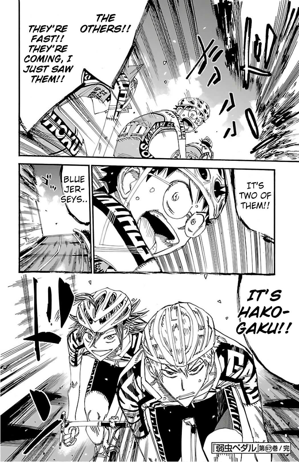 Yowamushi Pedal Chapter 493 page 18 - Chapter 493: The Last 7km's Chase