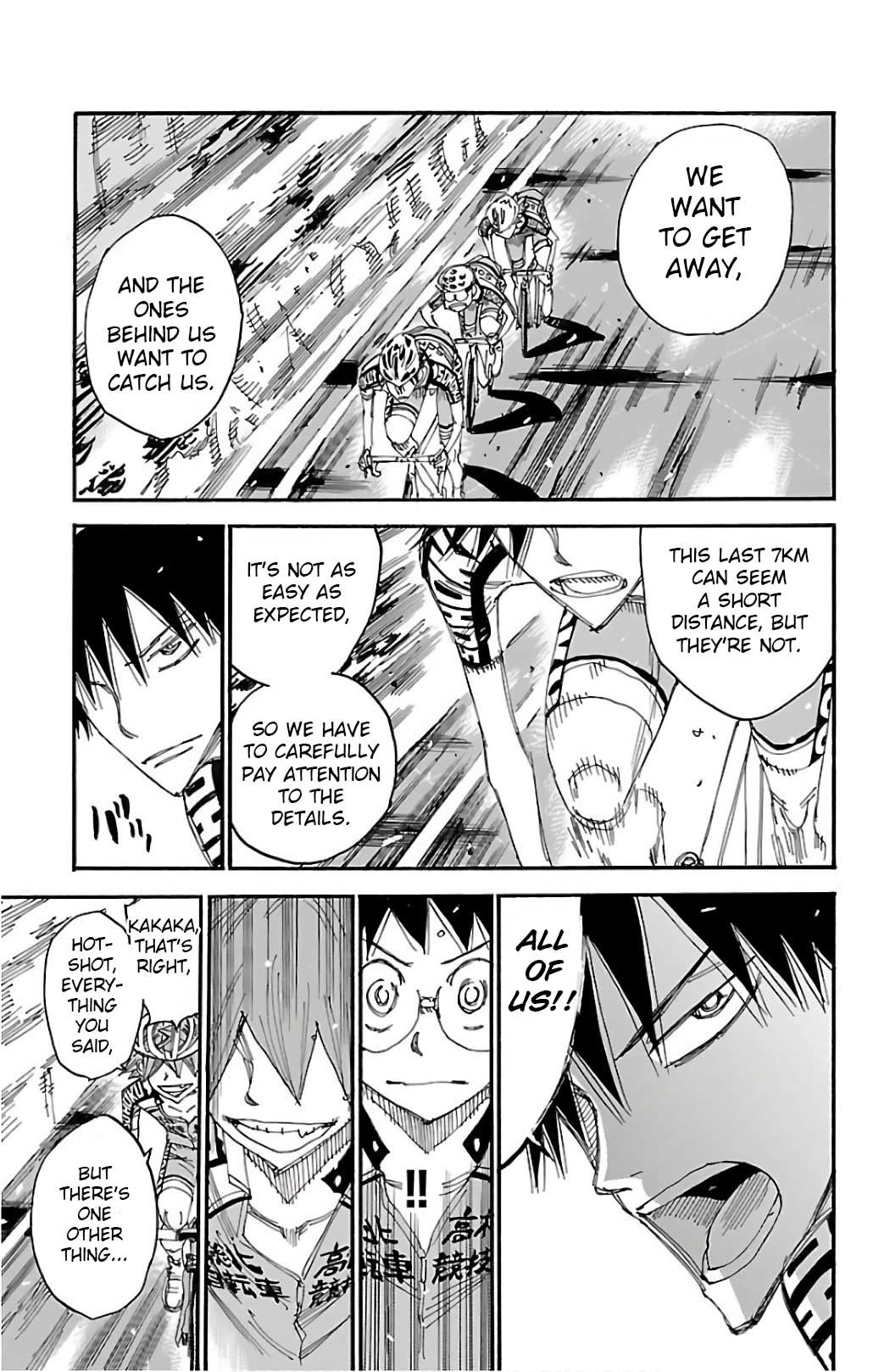 Yowamushi Pedal Chapter 493 page 8 - Chapter 493: The Last 7km's Chase