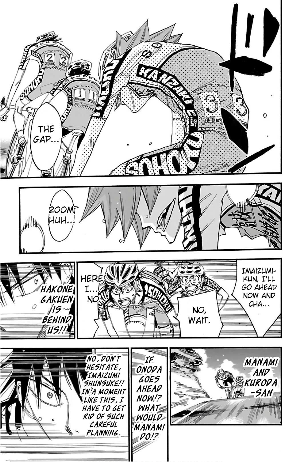 Yowamushi Pedal Chapter 496 page 12 - Chapter 496: The Stolen 200m