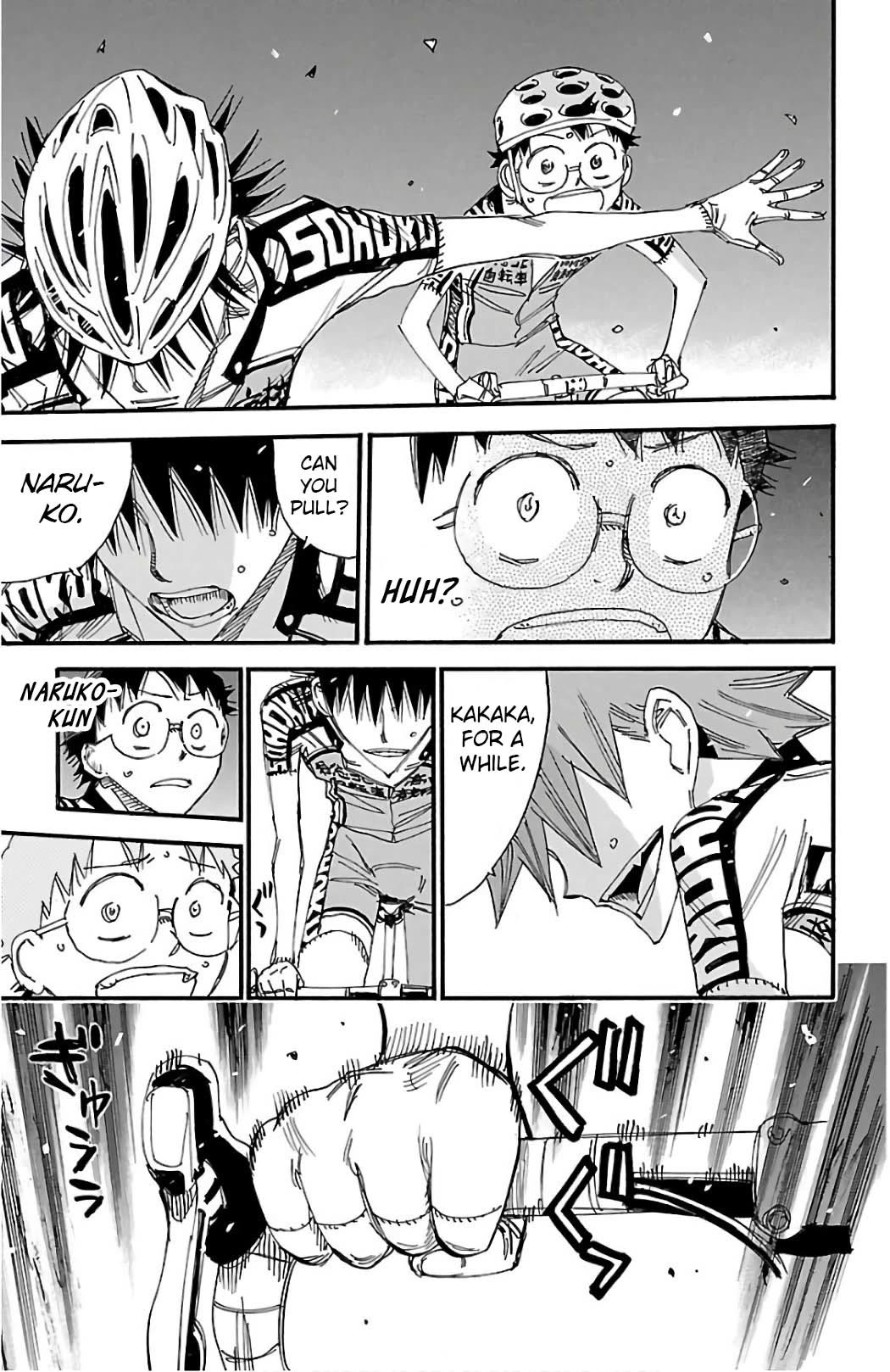 Yowamushi Pedal Chapter 496 page 16 - Chapter 496: The Stolen 200m