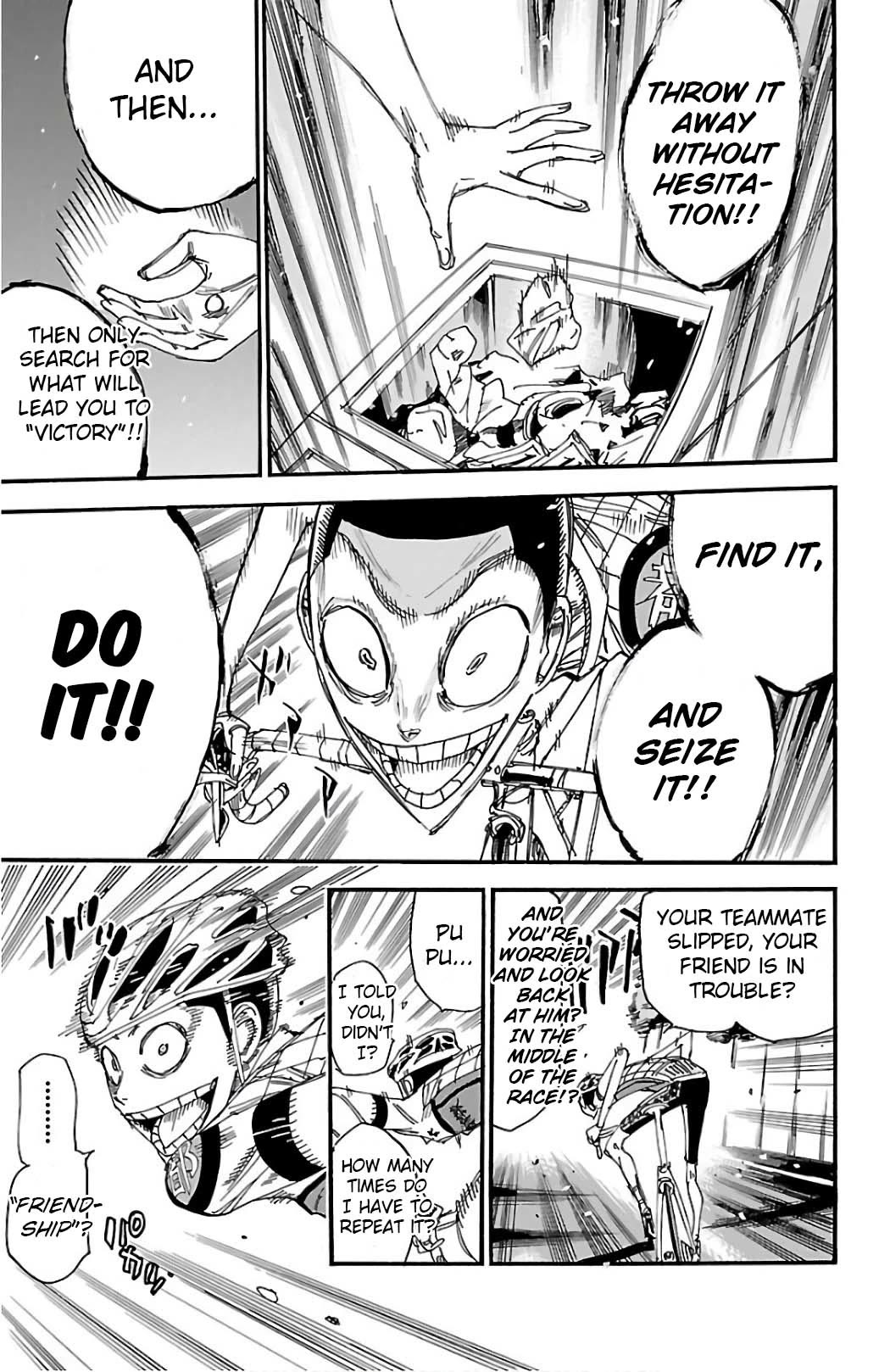 Yowamushi Pedal Chapter 496 page 4 - Chapter 496: The Stolen 200m
