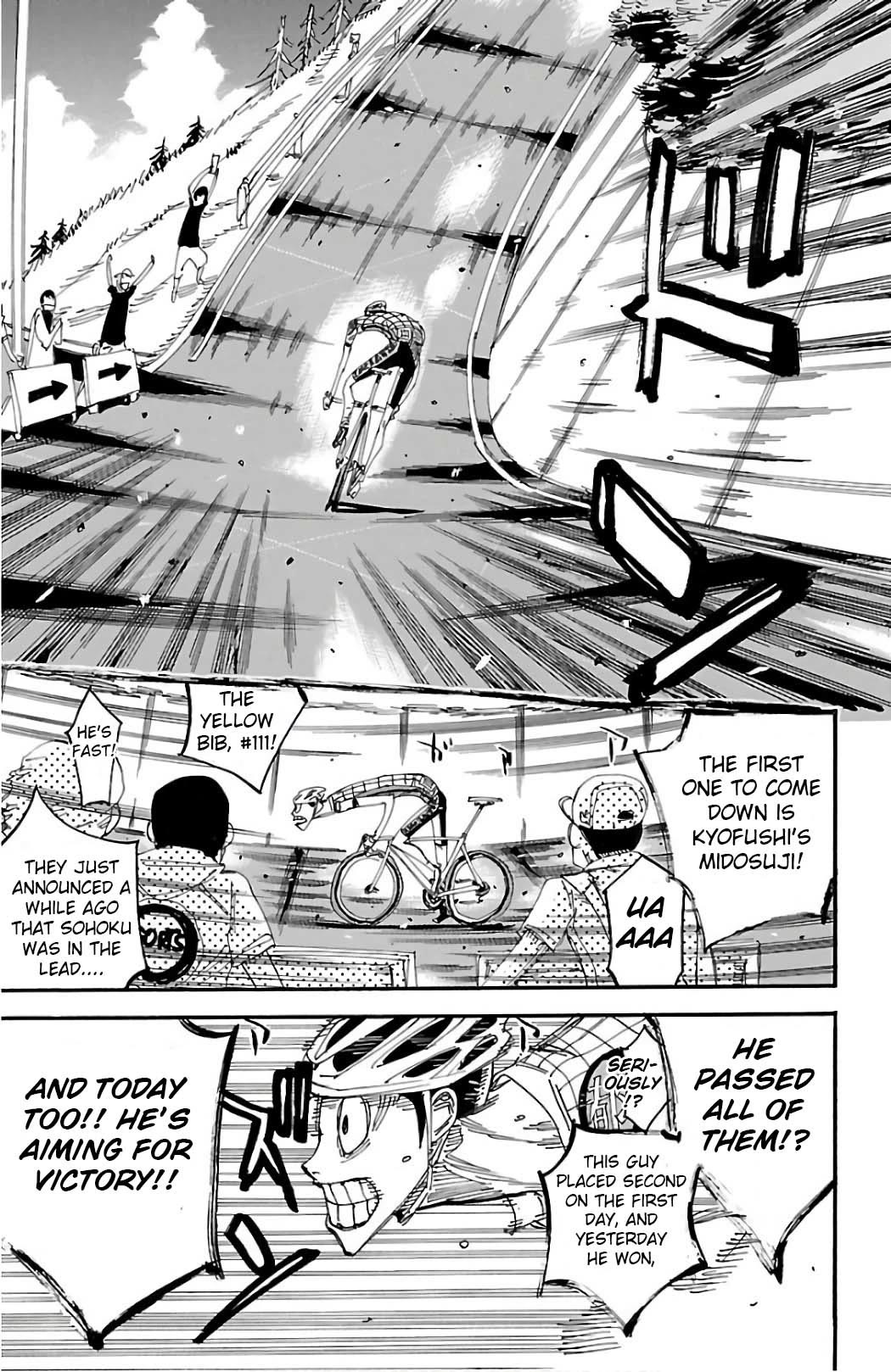 Yowamushi Pedal Chapter 496 page 6 - Chapter 496: The Stolen 200m