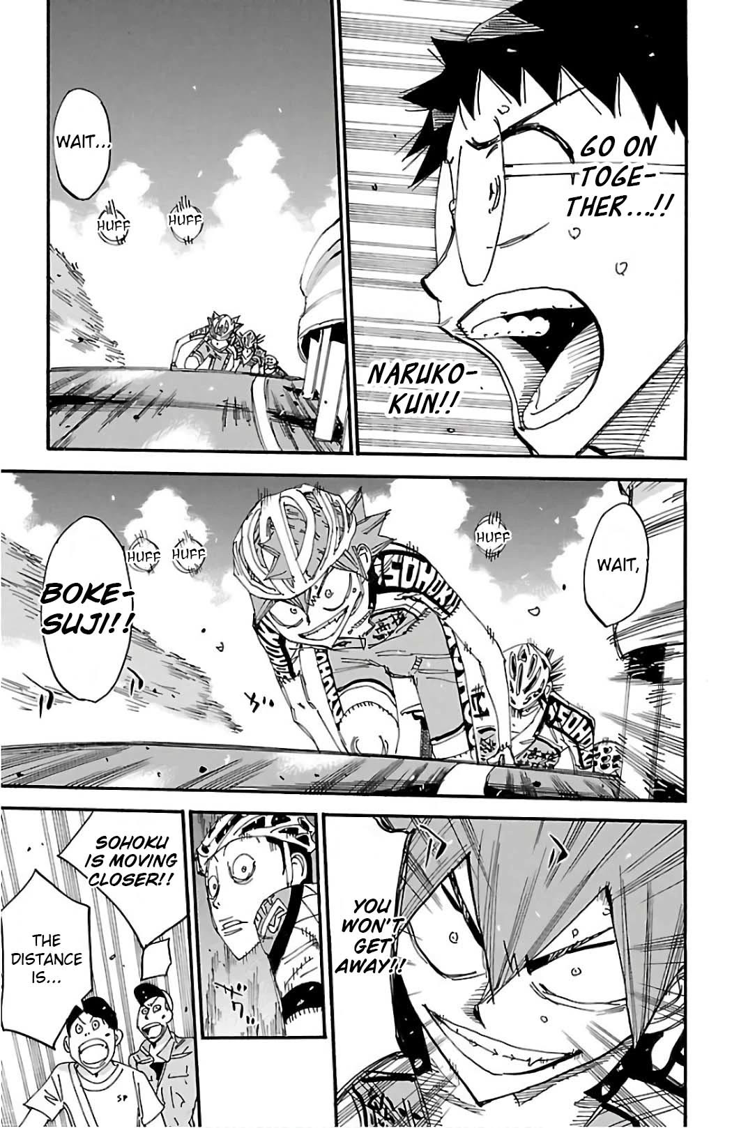 Yowamushi Pedal Chapter 497 page 15 - Chapter 497: The Naruko Limited Express!!