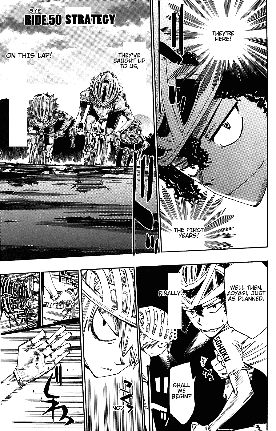 Yowamushi Pedal Chapter 50 page 1 - Chapter 50: Strategy