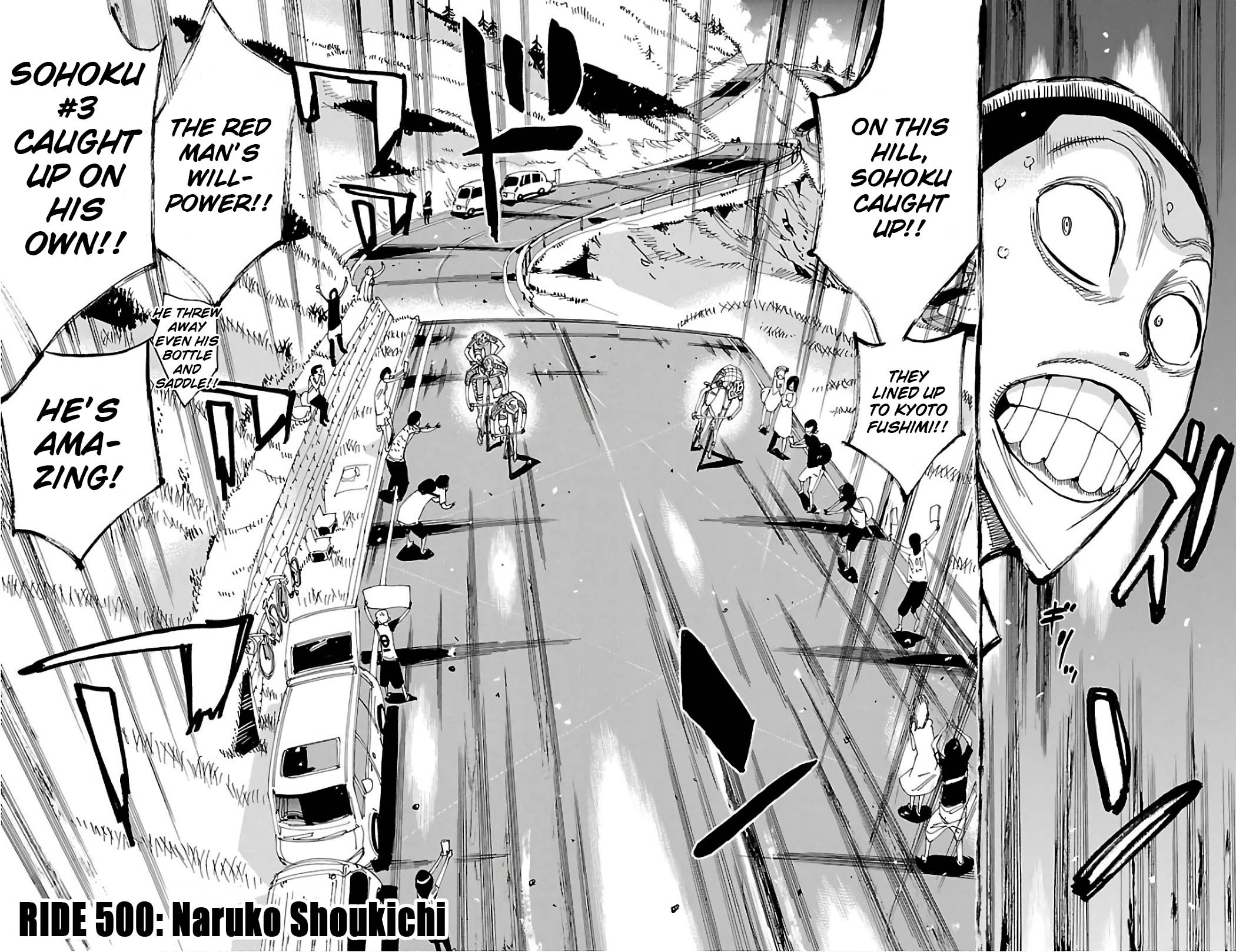 Yowamushi Pedal Chapter 500 page 2 - Chapter 500: Naruko Shoukichi