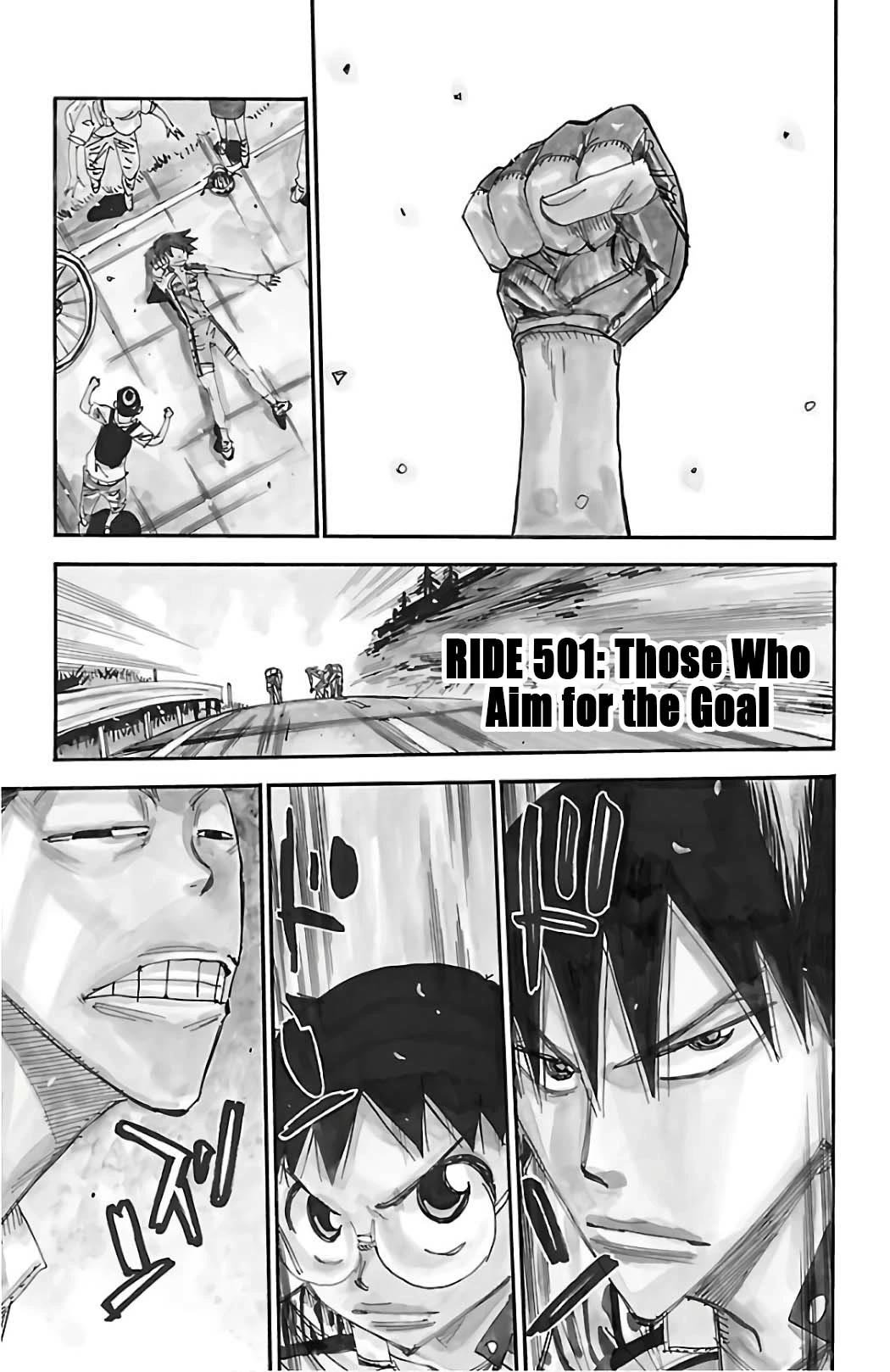 Yowamushi Pedal Chapter 501 page 1 - Chapter 501: Those Who Aim for the Goal
