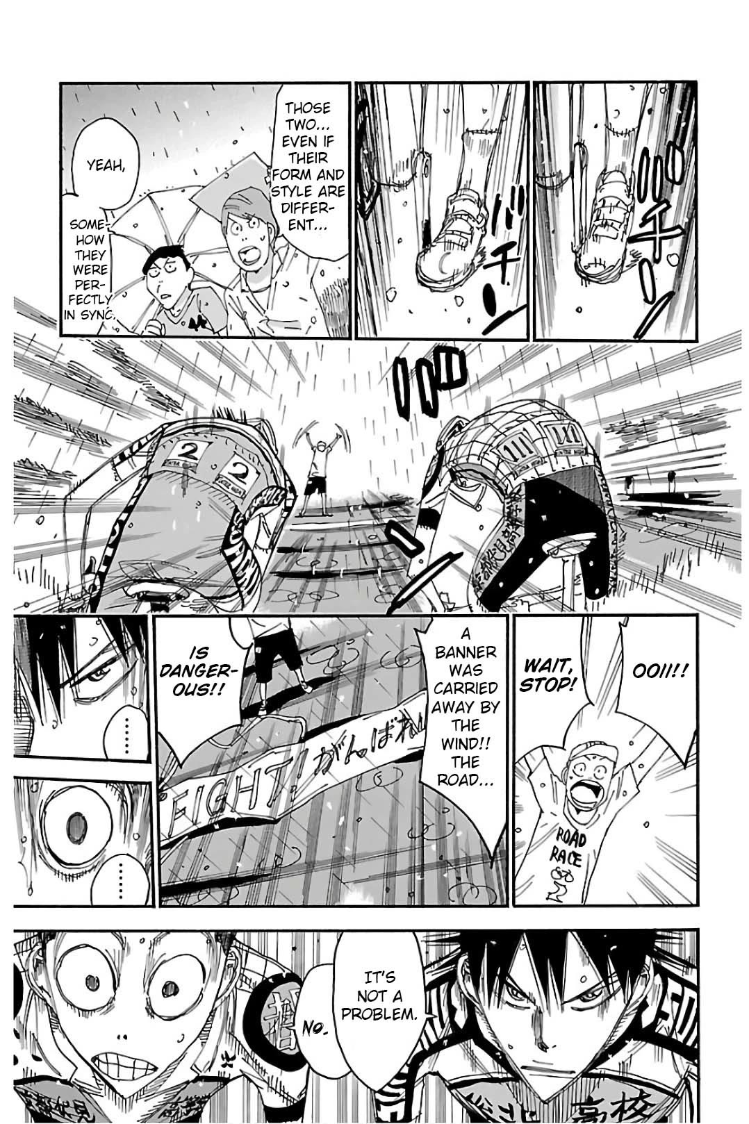 Yowamushi Pedal Chapter 505 page 14 - Chapter 505: The Rainy Downhill