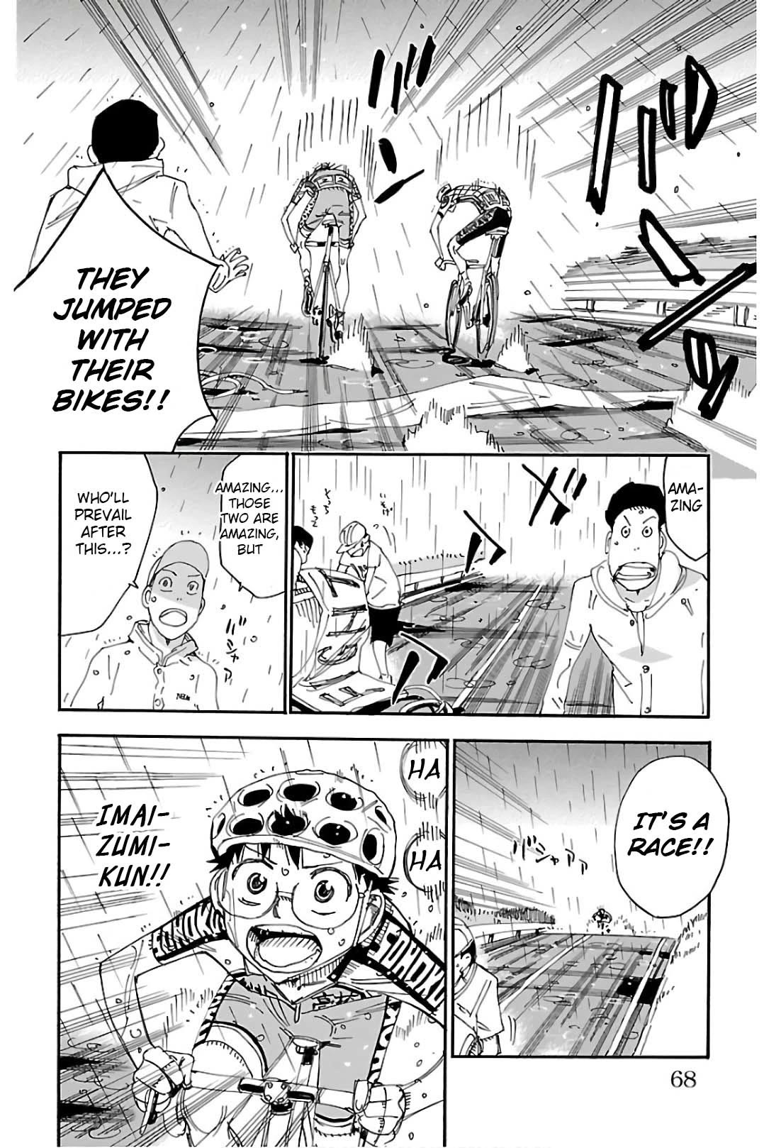 Yowamushi Pedal Chapter 505 page 16 - Chapter 505: The Rainy Downhill