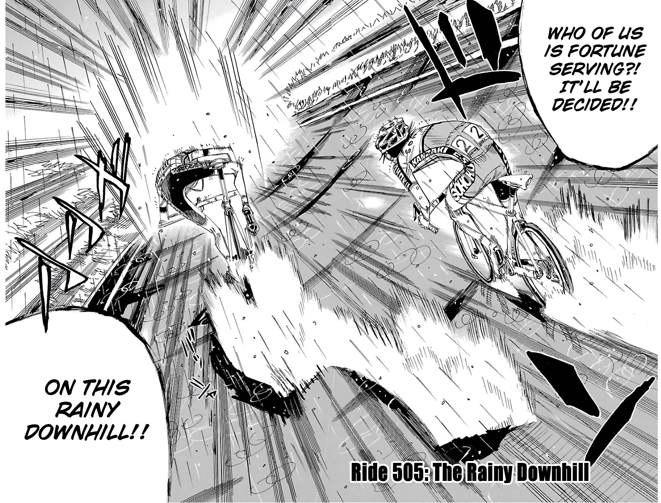 Yowamushi Pedal Chapter 505 page 3 - Chapter 505: The Rainy Downhill