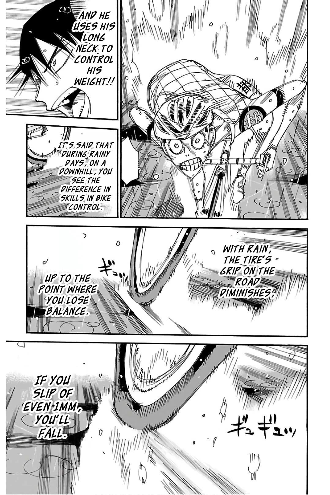 Yowamushi Pedal Chapter 505 page 7 - Chapter 505: The Rainy Downhill