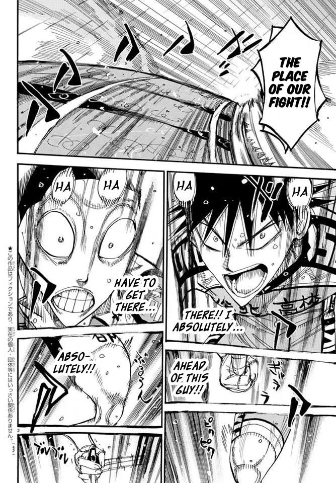 Yowamushi Pedal Chapter 507 page 2 - Chapter 507: Water-gate Dive!!