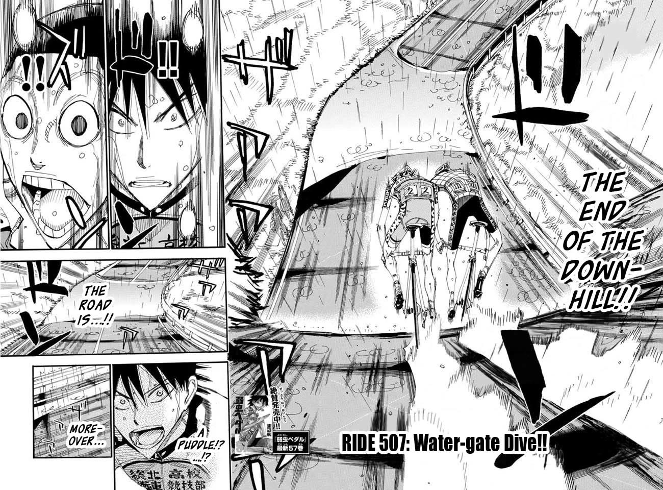 Yowamushi Pedal Chapter 507 page 4 - Chapter 507: Water-gate Dive!!