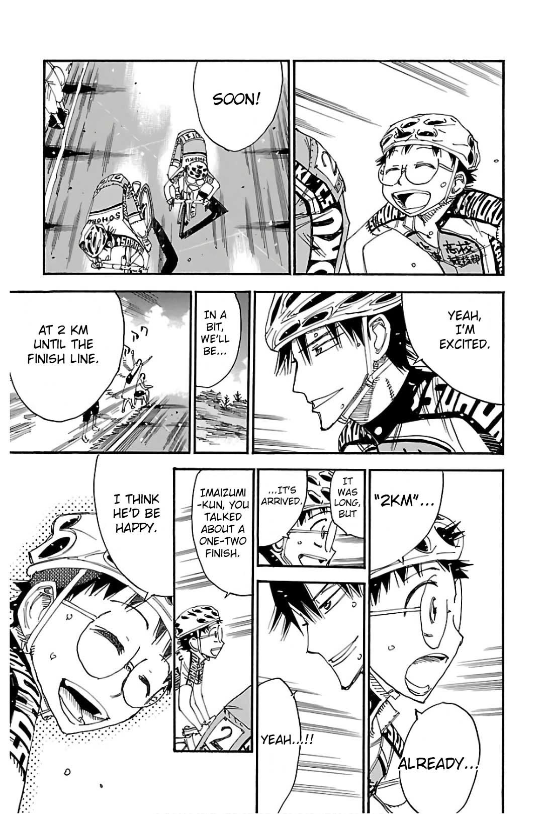 Yowamushi Pedal Chapter 511 page 15 - Chapter 511: The Fight's End