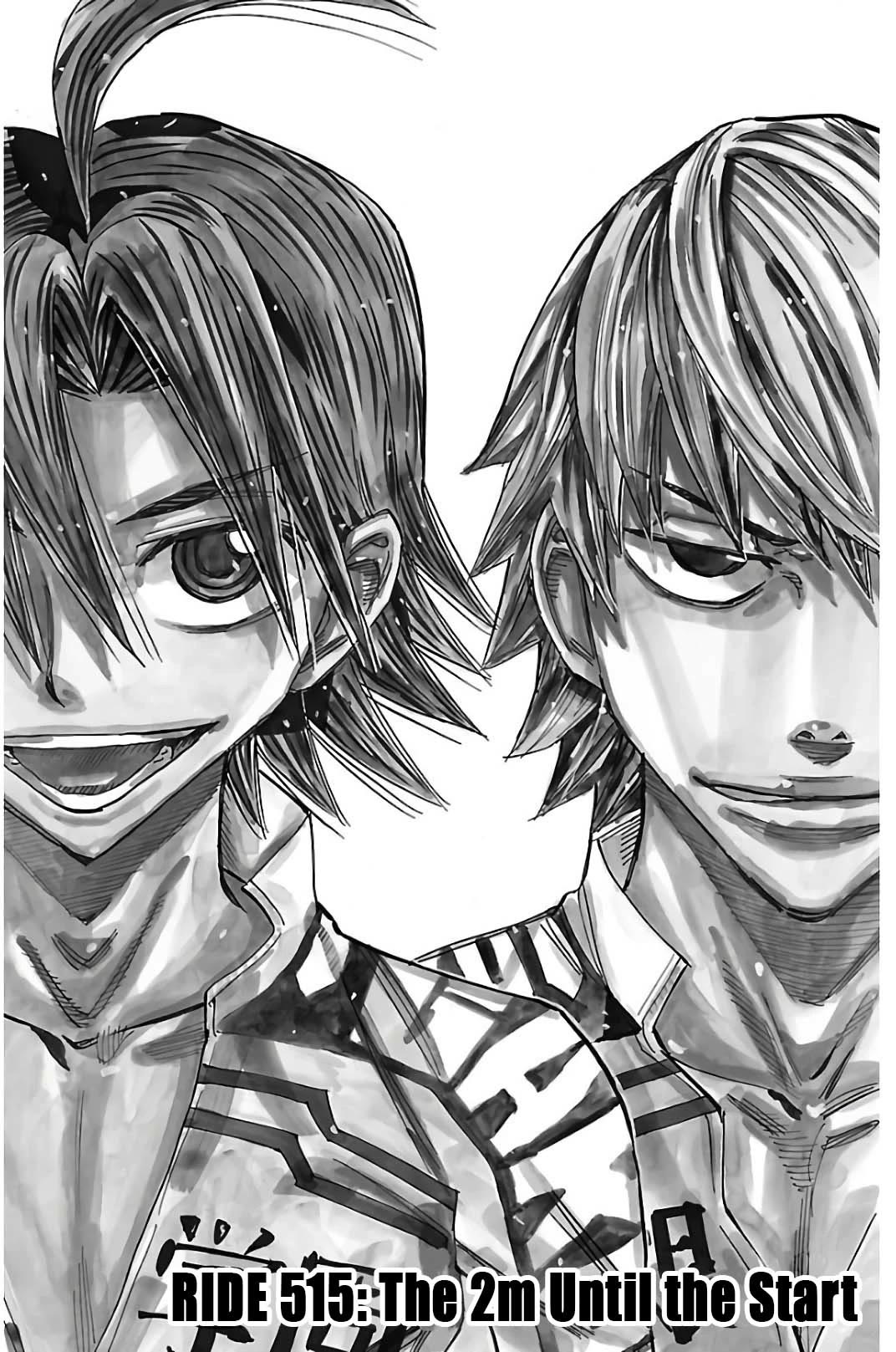 Yowamushi Pedal Chapter 515 page 1 - Chapter 515: The 2m until the Start