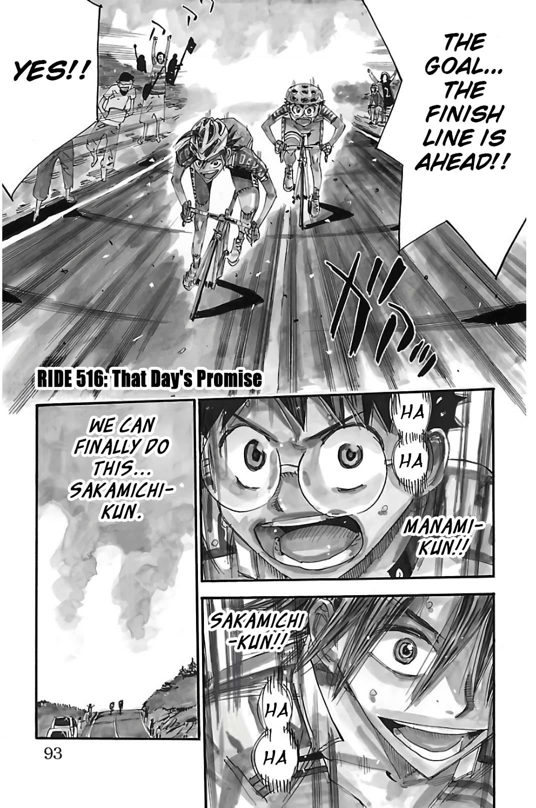 Yowamushi Pedal Chapter 516 page 1 - Chapter 516: That Day's Promise